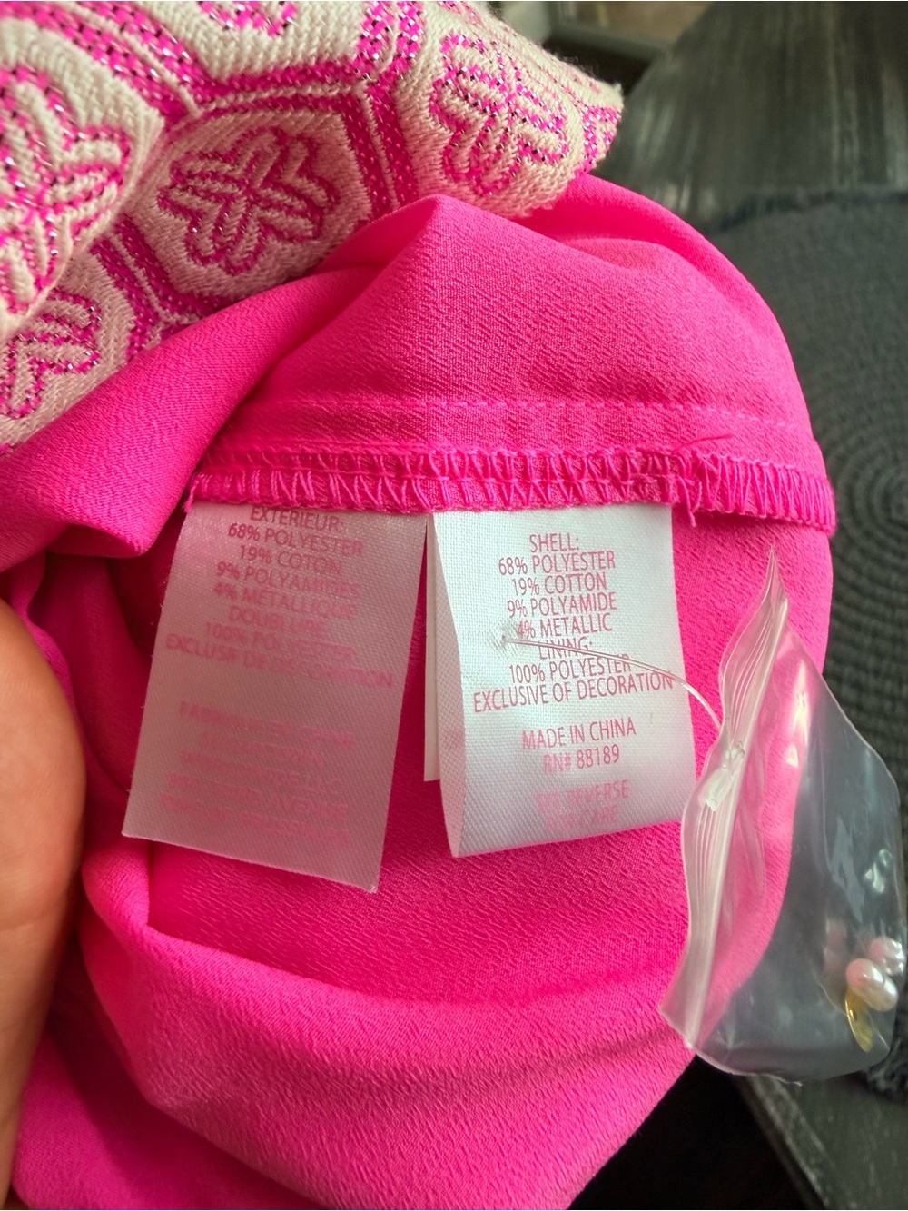 Lilly Pulitzer Pink Embellished Bow Slip Dress - Picture 6 of 8